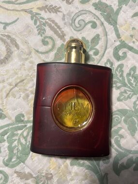 Yves Saint Laurent Red and Gold Opium Perfume Bottle